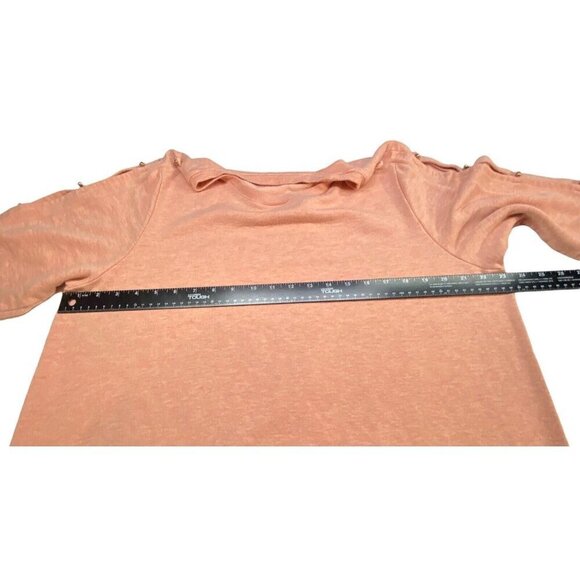 SOFT SURROUNDINGS Sweater Pullover Long Sleeve Peach 1X 7-13 - Picture 6 of 9
